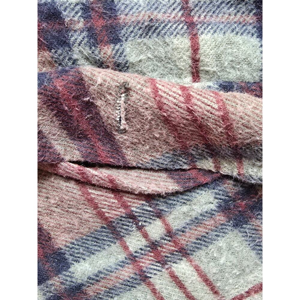Vintage Wilderness Mens Large Plaid Quilted Insulated Jacket Button Down Chore - Picture 4 of 8